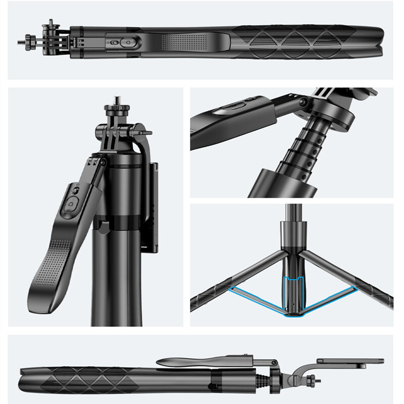 Roreta-L16 bežični selfie štap Stalak za stativ Sklopivi monopod za GoPro akcijske kamere Pametni telefoni Balans Stabilno snimanje uživo