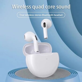 Γνήσιο Air Pro 6 TWS Wireless Bluetooth Headset 5.3 Headphone Mini Earphone with Mic Charging Box για Xiaomi iPhone Earbuds