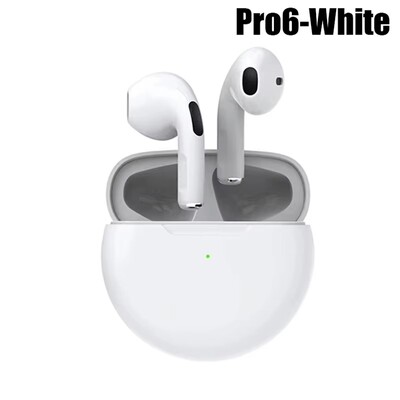 Γνήσιο Air Pro 6 TWS Wireless Bluetooth Headset 5.3 Headphone Mini Earphone with Mic Charging Box για Xiaomi iPhone Earbuds