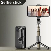 Trepied Selfie Stick fără fir Monopied pliabil pentru camerele de acțiune Gopro Smartphone-uri Echilibră Fotografiere stabilă în direct