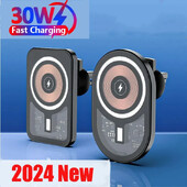 VIKEFON 15W magnetski bežični punjač za automobil Montaža za ventilacijski otvor Stalak za držač telefona Stanica za brzo punjenje za iPhone 12 13 14 15 Pro Max