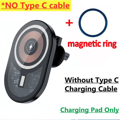 VIKEFON 15W magnetski bežični punjač za automobil Montaža za ventilacijski otvor Stalak za držač telefona Stanica za brzo punjenje za iPhone 12 13 14 15 Pro Max
