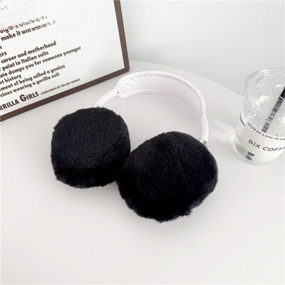 Airpods Max juhtmevabade kõrvaklappide kõrvaklappide tarvikud katted luksuslike leopardprintidega ümbriste jaoks kohev plüüskarusnahast pehme kaitseümbris