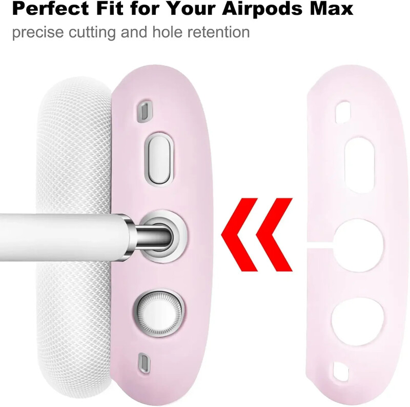 Set de trei piese Husă de protecție din silicon Potrivită pentru căști Airpods Max Husă din silicon Accesorii Huse Anti cădere și moale