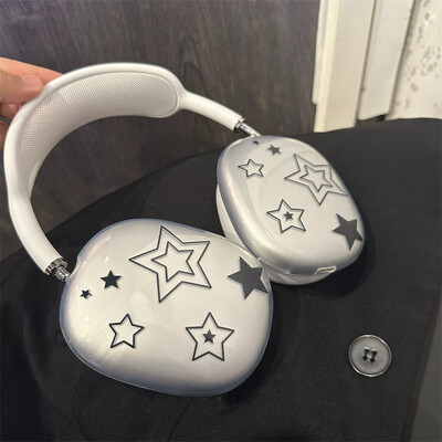 Korea Black Star védőtok Apple Airpods Max fülhallgató tok átlátszó puha szilikon fejhallgató Airpods Max tartozékokhoz