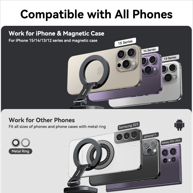 Joyroom magnetski nosač za automobil 24 Snažan magnet 360° rotacija sklopivi držač za telefon za auto za iPhone 16 15 14 13 12 auto držač