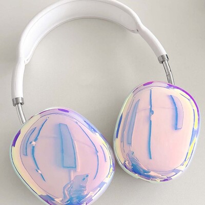 Блестящ лазерен калъф за слушалки imd за apple airpods max cool капак за слушалки capa за слушалки за airpodmax funda