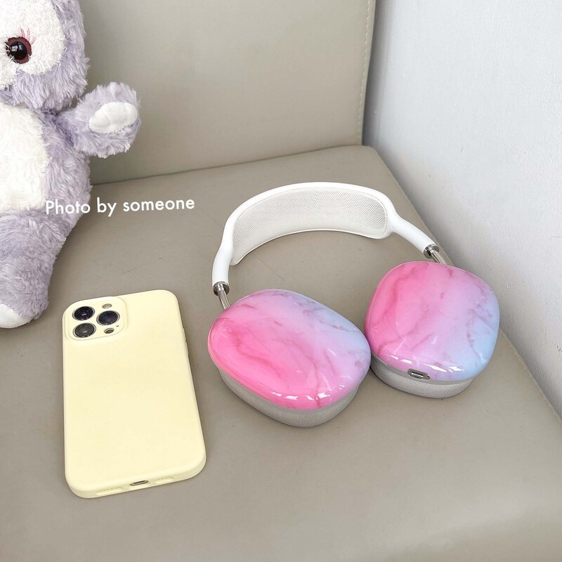 Ins gradient roosa roheline must värviline imd kõrvaklappide ümbris peakomplekti kate kõrvaklappide kate airpodidele max airpodmax funda