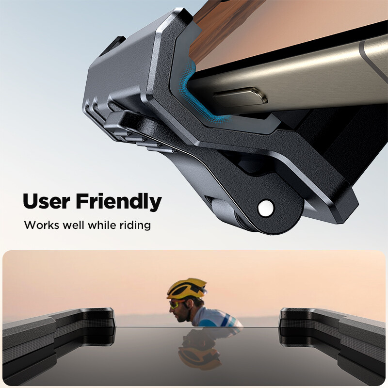 Joyroom Bike Nosač za telefon za motocikl Nosač za telefon za električni skuter, brdski, terenski bicikl Rotacija za 360° za telefone od 4,7-7,0”