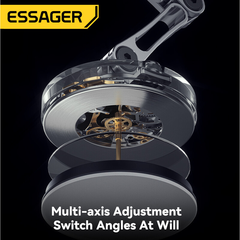 Essager magnetski bežični punjač, držač za telefon u automobilu, 15 W, brzo punjenje, jednostavno postavljanje, stalak za Magsafe iPhone 15 14 13 Pro Max