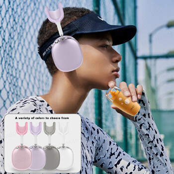 Νέο για AirPods Max Soft TPU Αντιχαρακτικό κάλυμμα Μανίκι Προστατευτικές θήκες για ακουστικά Apple AirPods Max Διαφανές κάλυμμα θήκης