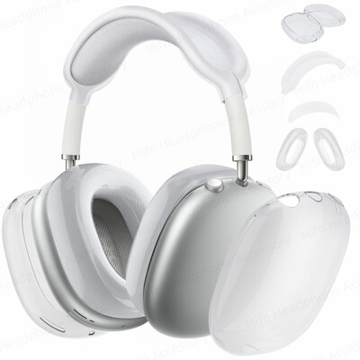 Novo za AirPods Max mekana TPU zaštitna maska protiv ogrebotina, zaštitne futrole za slušalice Apple AirPods Max, prozirna maska za kućište