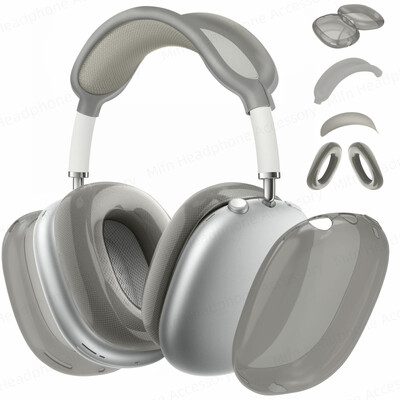 Novo za AirPods Max mekana TPU zaštitna maska protiv ogrebotina, zaštitne futrole za slušalice Apple AirPods Max, prozirna maska za kućište