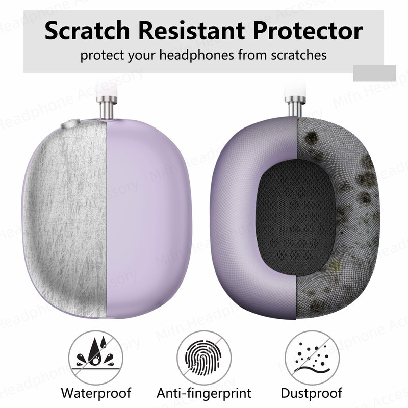 Novo za AirPods Max mekana TPU zaštitna maska protiv ogrebotina, zaštitne futrole za slušalice Apple AirPods Max, prozirna maska za kućište