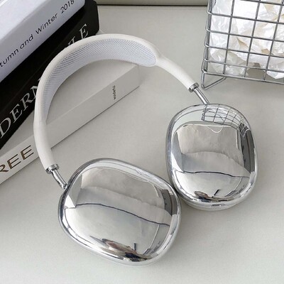 Vrhunske srebrne boje jane torbica za slušalice poklopac za slušalice kapa za slušalice za apple airpods max airpodmax fundas