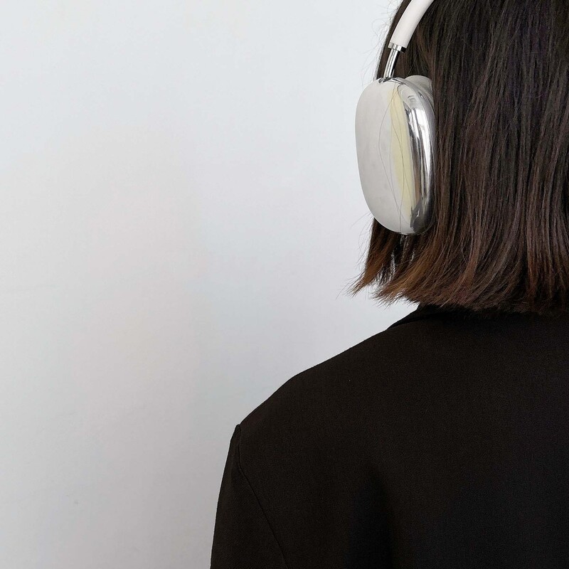 Vrhunske srebrne boje jane torbica za slušalice poklopac za slušalice kapa za slušalice za apple airpods max airpodmax fundas