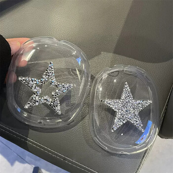 Luxury Cute Sparkle Diamond Star Προστατευτικό κάλυμμα για Airpods Max Θήκη ακουστικών Clear Silicon For Apple Airpods Max Headphone