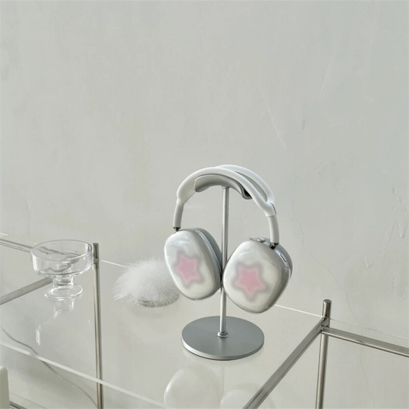 Armas Pink Smudge Star kaitsekate Airpods Max kõrvaklappide ümbrisele läbipaistev pehme silikoon Apple Airpods Max kõrvaklappide jaoks