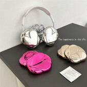 Uus luksuslik 3D Love Heart galvaniseeritud kaitseümbris Airpodidele Max kõrvaklappide ümbris Apple Airpods Max kõrvaklappide kaitseks