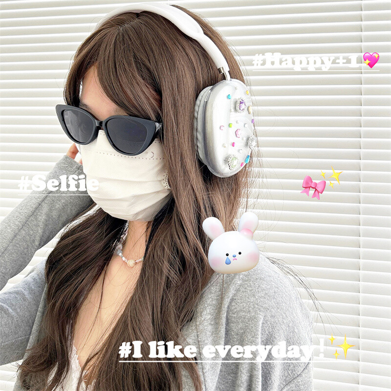 Луксозно диамантено перлено прозрачно защитно покритие за калъф за слушалки Airpods Max силикон за Apple Airpods Max капак за слушалки