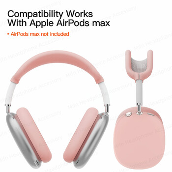 3 σε 1 Μαλακό πλενόμενο κάλυμμα κεφαλής για AirPods Max Silicone Headphones Προστατευτική θήκη Αξεσουάρ ακουστικών