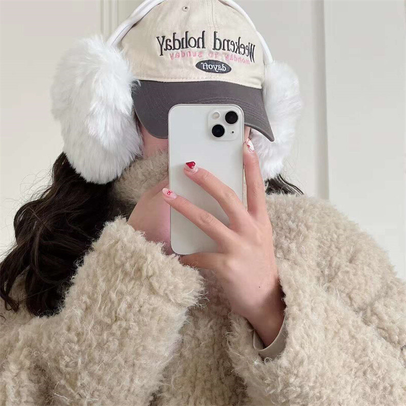 Корейски сладък плюшен зимен защитен калъф за Airpods Max Калъф за слушалки Силиконов за Apple Airpods Max Капак за слушалки Аксесоари