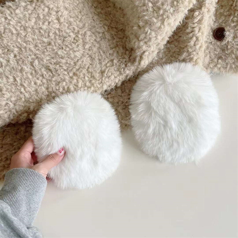 Корейски сладък плюшен зимен защитен калъф за Airpods Max Калъф за слушалки Силиконов за Apple Airpods Max Капак за слушалки Аксесоари