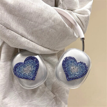 Νέο για Airpods Max Θήκη ακουστικών Luxury Glitter Gradual Change Love Heart Προστατευτικό κάλυμμα για θήκη ακουστικών Apple Airpods Max