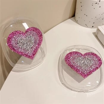 Νέο για Airpods Max Θήκη ακουστικών Luxury Glitter Gradual Change Love Heart Προστατευτικό κάλυμμα για θήκη ακουστικών Apple Airpods Max