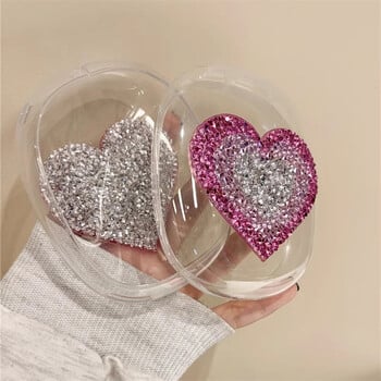 Νέο για Airpods Max Θήκη ακουστικών Luxury Glitter Gradual Change Love Heart Προστατευτικό κάλυμμα για θήκη ακουστικών Apple Airpods Max