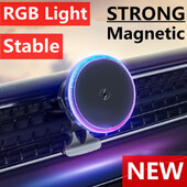 Magnetski bežični punjač Auto držač za iPhone 12 13 14 Pro Max 15W Brzi bežični punjač za pametni telefon Auto punjač