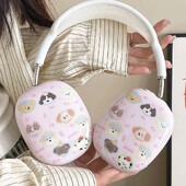 Cute dog ins puppy music love imd maska za slušalice za apple airpodsmax airpod max torbica za slušalice kapa za slušalice