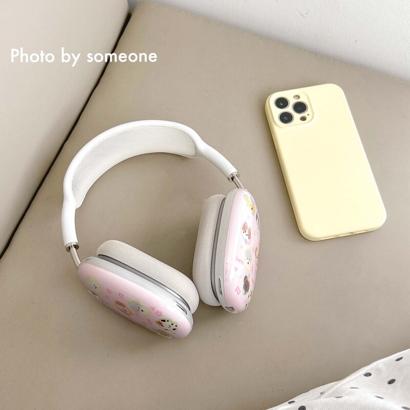 Cute dog ins puppy music love imd maska za slušalice za apple airpodsmax airpod max torbica za slušalice kapa za slušalice