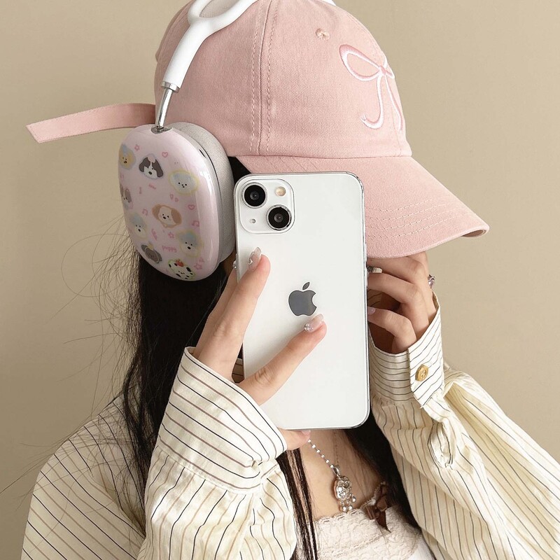 Cute dog ins puppy music love imd maska za slušalice za apple airpodsmax airpod max torbica za slušalice kapa za slušalice