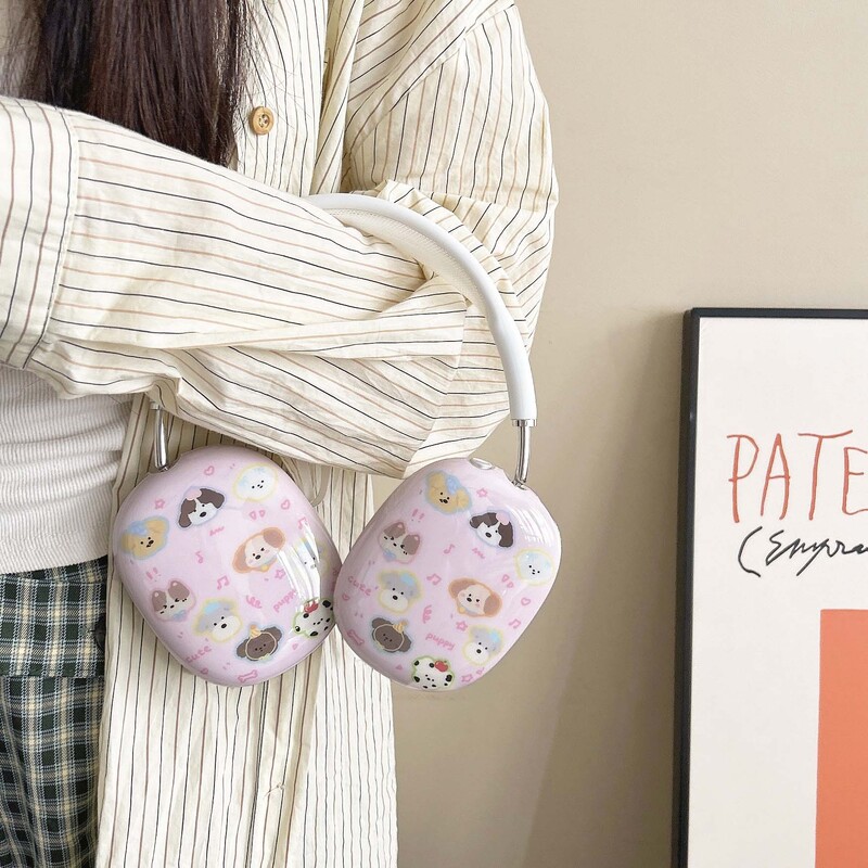 Cute dog ins puppy music love imd maska za slušalice za apple airpodsmax airpod max torbica za slušalice kapa za slušalice