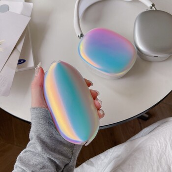 2 τμχ/σετ Laser Colorful Cover for AirPods Max Wireless Headphones Case Protective Sleeve Fashion Colorful Protector