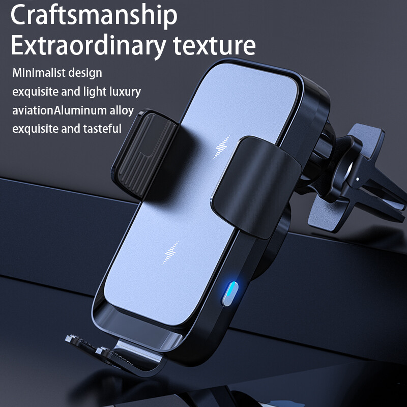 Bežični auto punjač s dva zavojnica, stalak za držač za telefon u automobilu za Samsung Galaxy Z Flip 5 4 3 S22 S21 iPhone 14 13 Stanica za brzo punjenje