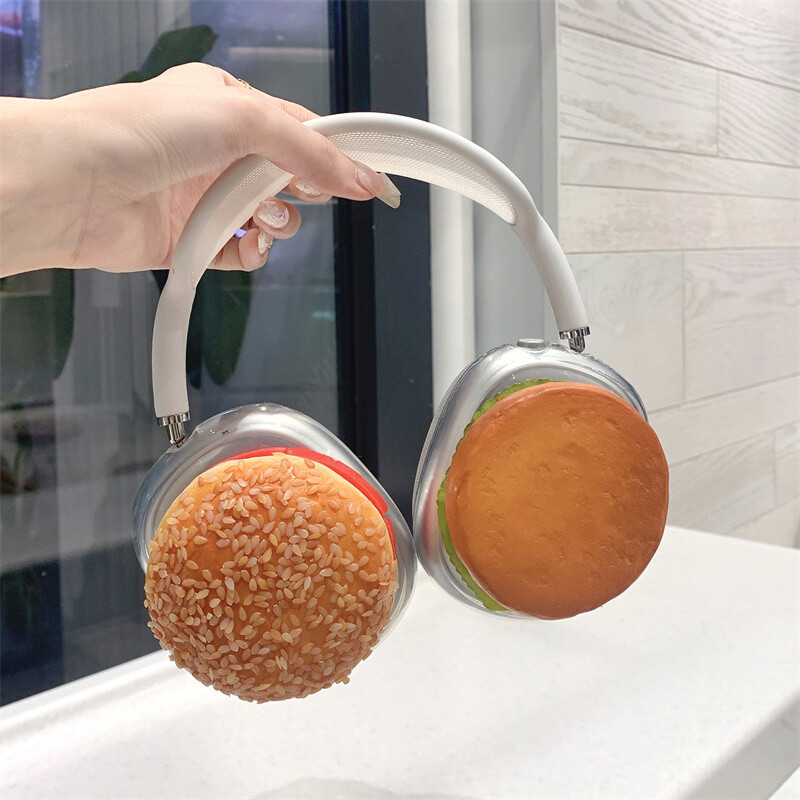 Nova slatka prehrambena prozirna zaštitna torbica za Airpods Max slušalice Silikonska torbica za Apple Airpods Max slušalice Dodaci