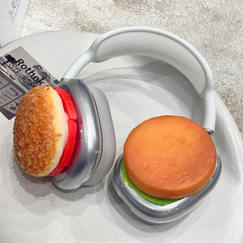 Nova slatka prehrambena prozirna zaštitna torbica za Airpods Max slušalice Silikonska torbica za Apple Airpods Max slušalice Dodaci