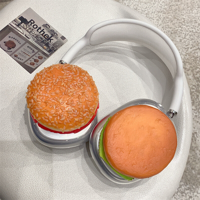 Nova slatka prehrambena prozirna zaštitna torbica za Airpods Max slušalice Silikonska torbica za Apple Airpods Max slušalice Dodaci