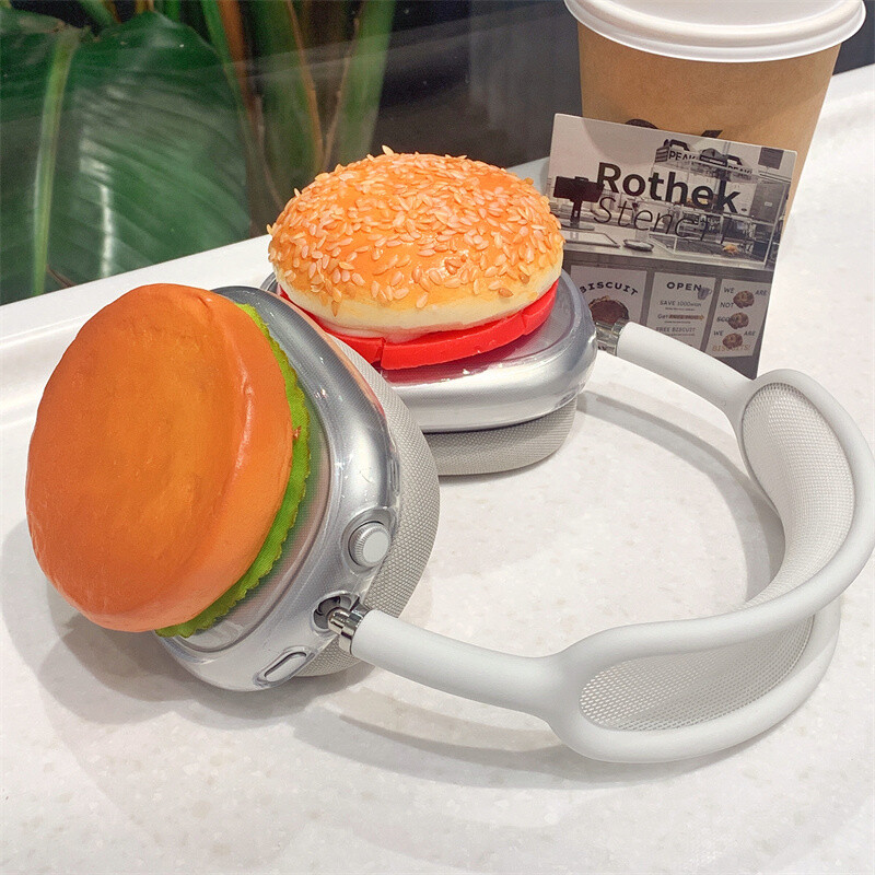 Nova slatka prehrambena prozirna zaštitna torbica za Airpods Max slušalice Silikonska torbica za Apple Airpods Max slušalice Dodaci