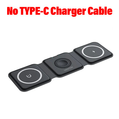 3 u 1 magnetski bežični punjač, sklopivi stalak za iPhone 15 14 13 12 11 Apple Watch AirPods 15 W stanica za brzo punjenje