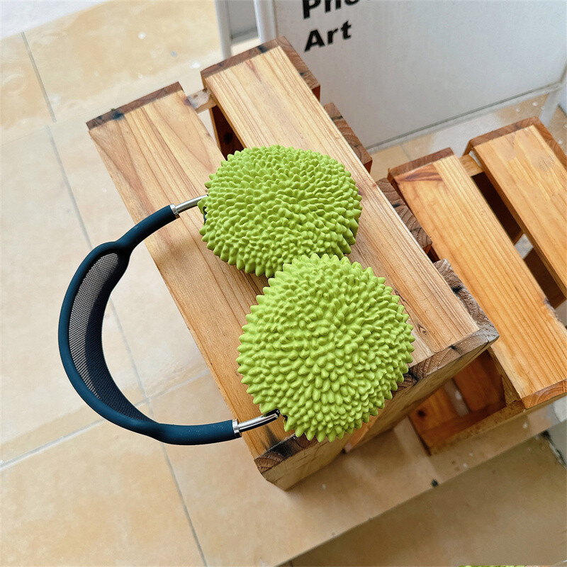 Carcasă de protecție nouă, drăguță, cu Durian, pentru Apple Airpods Max Husă pentru căști, din silicon moale, pentru accesorii Airpods Max