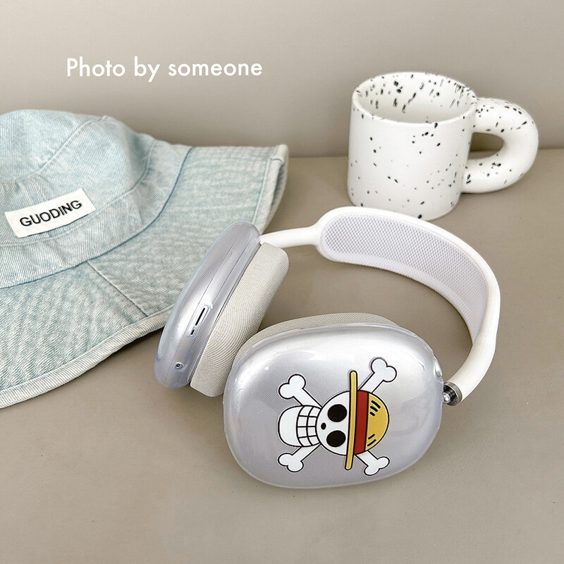 MINISO Headset Prozirna torbica za Apple Airpods Max Zaštitna torbica Crtane slušalice za Airpods Max Lijevi i desni poklopac Funda