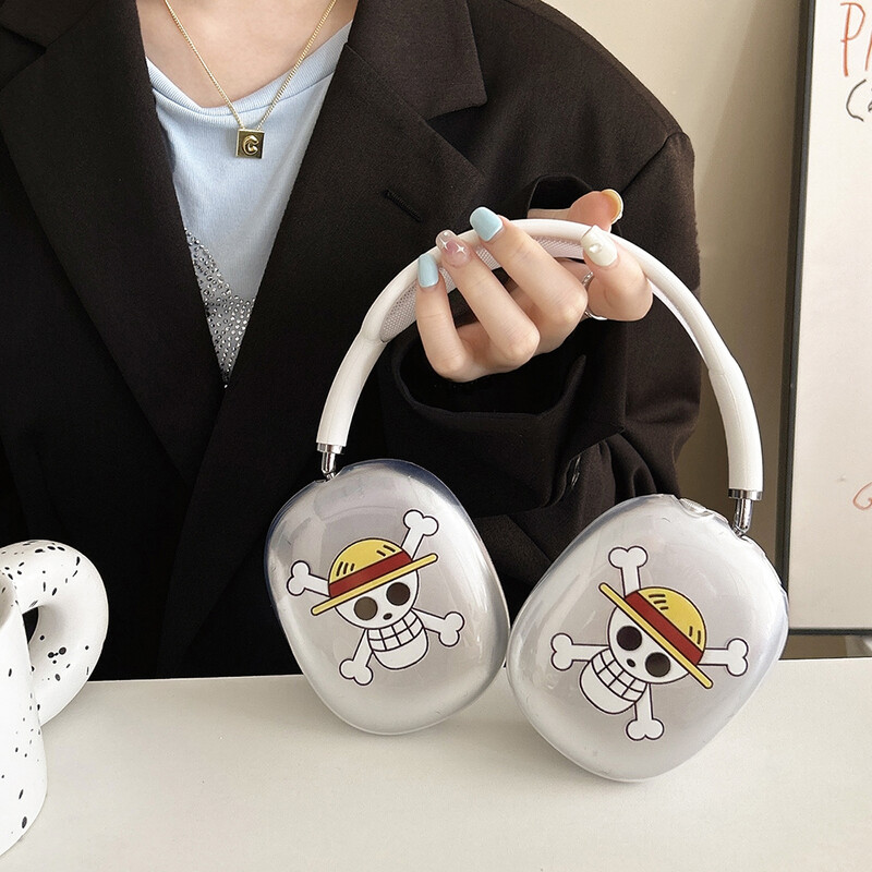 MINISO Headset Prozirna torbica za Apple Airpods Max Zaštitna torbica Crtane slušalice za Airpods Max Lijevi i desni poklopac Funda
