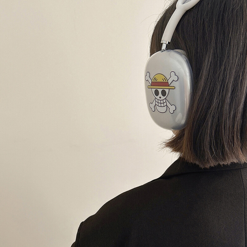 MINISO Headset Prozirna torbica za Apple Airpods Max Zaštitna torbica Crtane slušalice za Airpods Max Lijevi i desni poklopac Funda