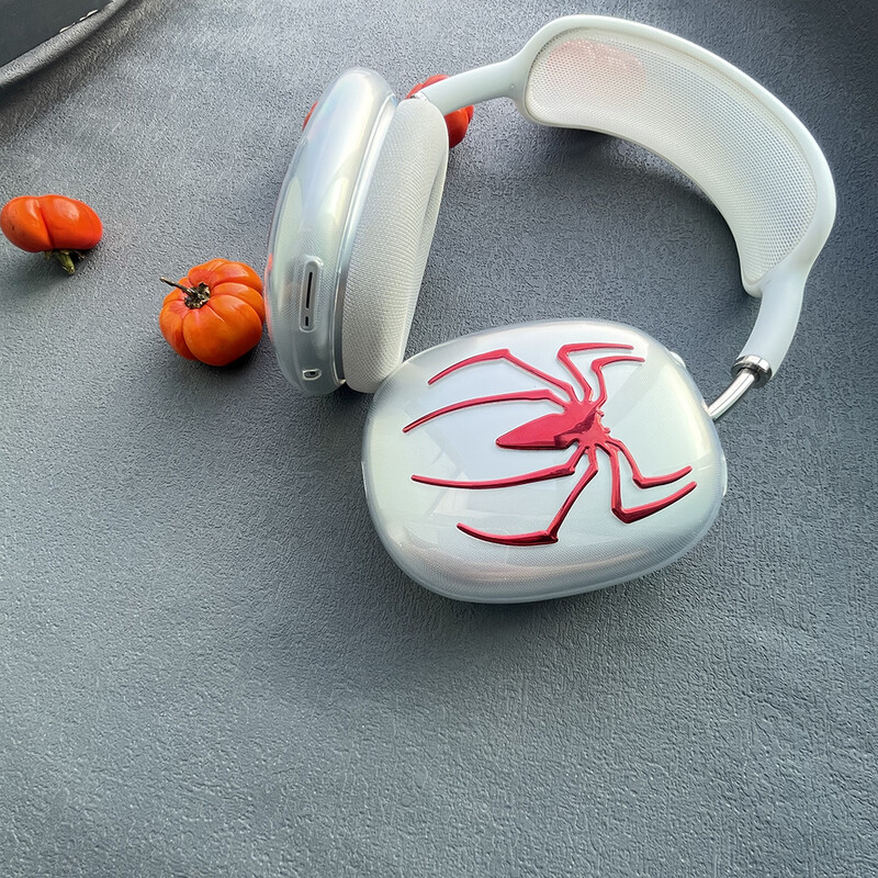 Prozirna torbica za slušalice za Apple Airpods Max Zaštitna silikonska torbica za slušalice za Airpods Max Lijeva i desna prozirna maska