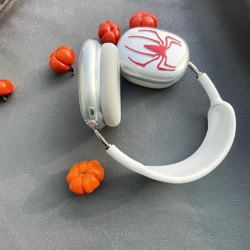 Prozirna torbica za slušalice za Apple Airpods Max Zaštitna silikonska torbica za slušalice za Airpods Max Lijeva i desna prozirna maska