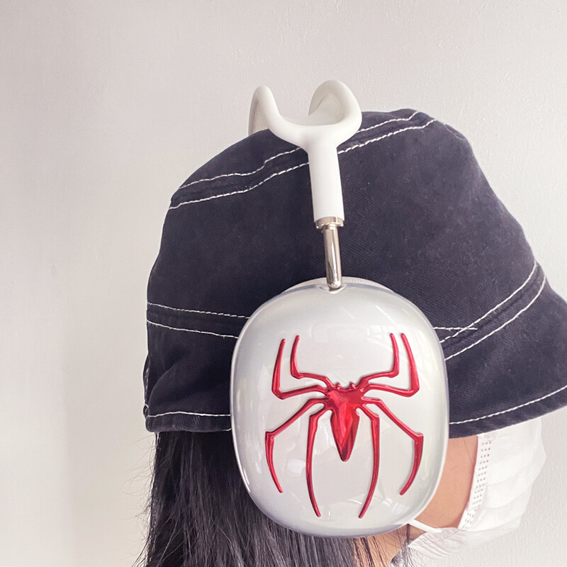 Prozirna torbica za slušalice za Apple Airpods Max Zaštitna silikonska torbica za slušalice za Airpods Max Lijeva i desna prozirna maska