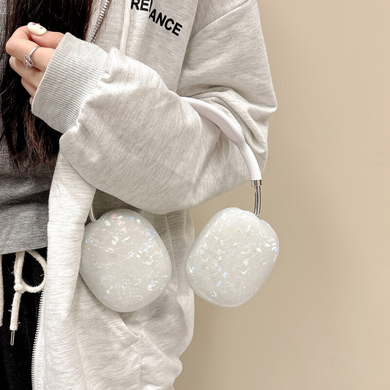 Shell Pattern Мек силиконов защитен капак за слушалки за Airpods Max 4 цвята Dreamy TPU Сладък калъф за слушалки Airpods Max